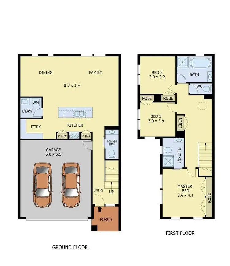 Floorplan of Homely townhouse listing, 12 Pamir Circuit, Clyde North VIC 3978