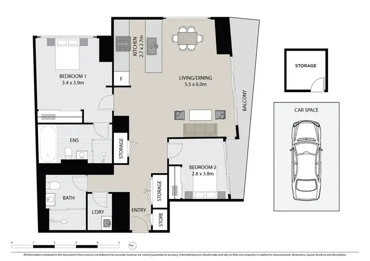 Floorplan of Homely apartment listing, 905/330 Church Street, Parramatta NSW 2150