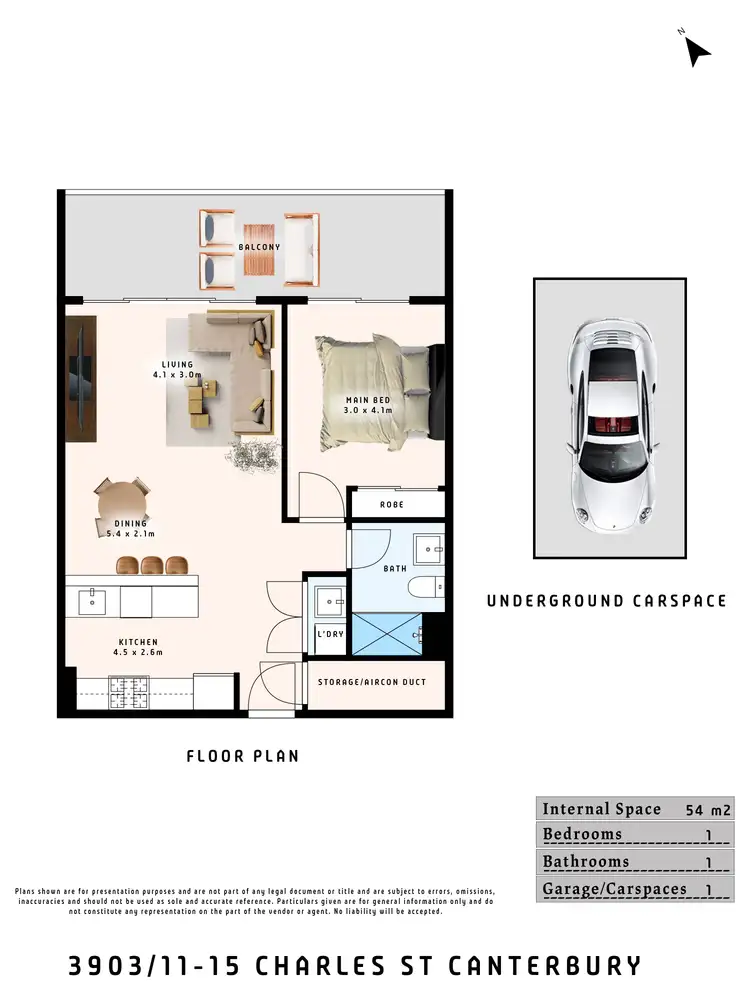 Floorplan of Homely unit listing, 903/15 Charles Street, Canterbury NSW 2193