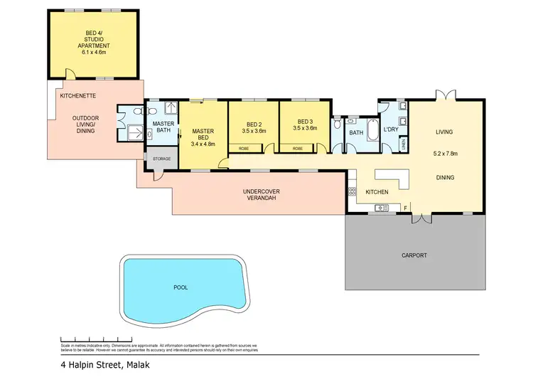 Floorplan of Homely house listing, 4 Halpin Street, Malak NT 812