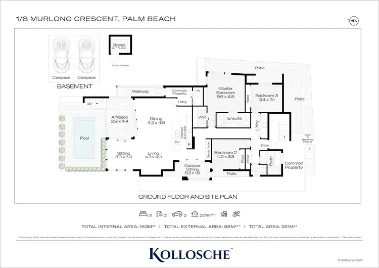 Floorplan of Homely apartment listing, 1/8 Murlong Crescent, Palm Beach QLD 4221