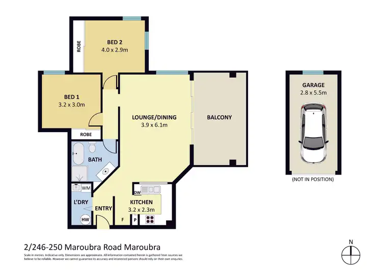 Floorplan of Homely apartment listing, 2/246-250 Maroubra Road, Maroubra NSW 2035