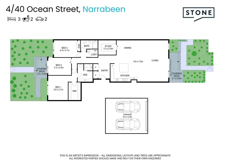 Floorplan of Homely unit listing, 4/40 Ocean Street, Narrabeen NSW 2101