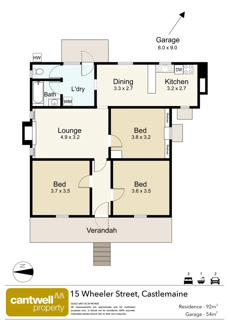 Floorplan of Homely house listing, 15 Wheeler Street, Castlemaine VIC 3450