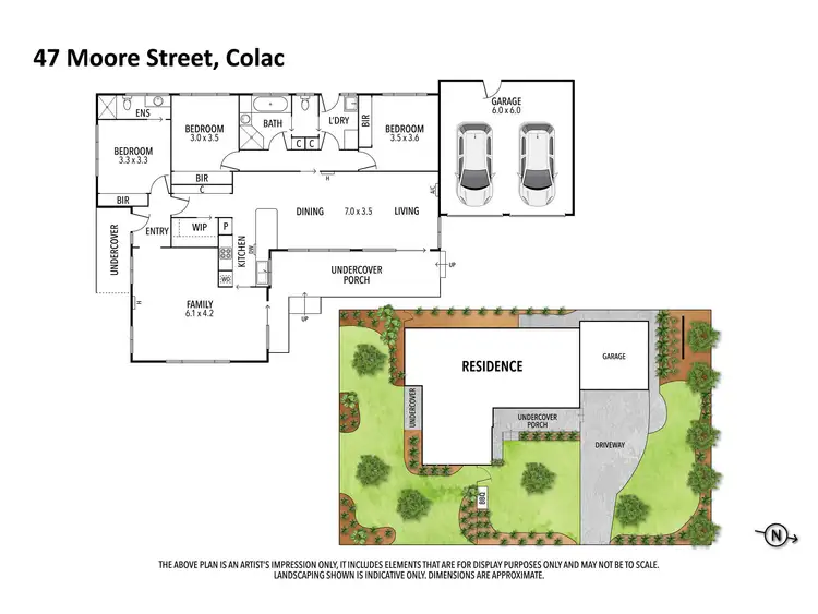 Floorplan of Homely house listing, 47 Moore Street, Colac VIC 3250