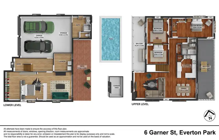 Floorplan of Homely house listing, 6 Garner Street, Everton Park QLD 4053