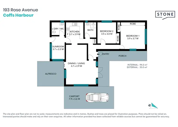 Floorplan of Homely house listing, 193 Rose Avenue, Coffs Harbour NSW 2450