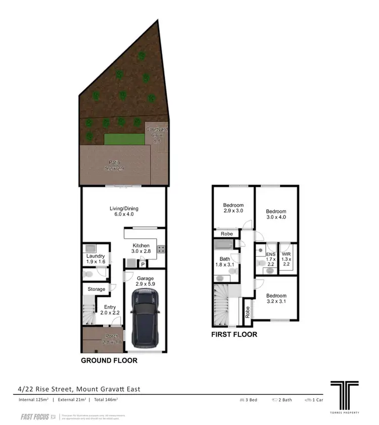 Floorplan of Homely townhouse listing, 16/18 Delavan Street, Wishart QLD 4122