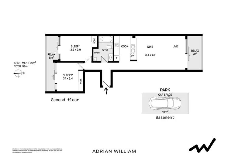 Floorplan of Homely apartment listing, 7/18-22 Purkis Street, Camperdown NSW 2050