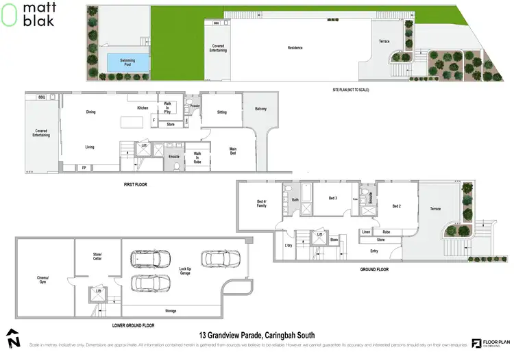 Floorplan of Homely semi-detached listing, 13B Grandview Parade, Caringbah South NSW 2229