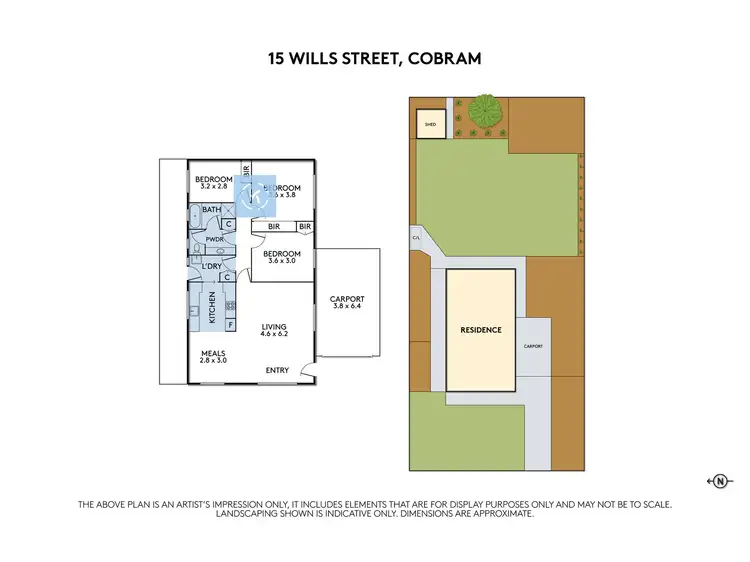 Floorplan of Homely house listing, 15 Wills Street, Cobram VIC 3644
