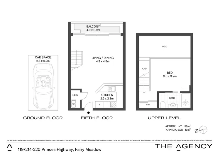 Floorplan of Homely apartment listing, 119/214-220 Princes Highway, Fairy Meadow NSW 2519