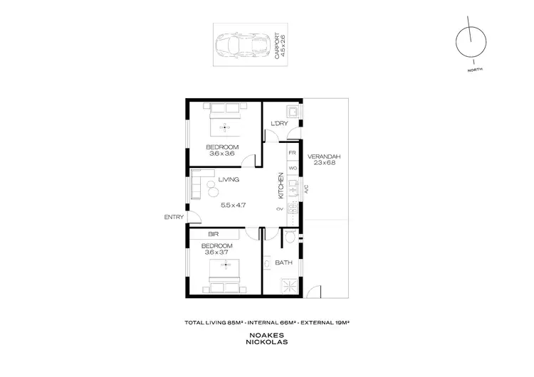 Floorplan of Homely unit listing, 2/136 Leicester Street, Parkside SA 5063