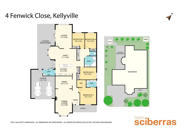 Floorplan of Homely house listing, 4 Fenwick Close, Kellyville NSW 2155