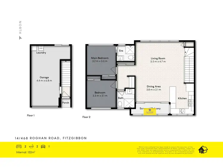 Floorplan of Homely townhouse listing, 14/468 Roghan Road, Fitzgibbon QLD 4018