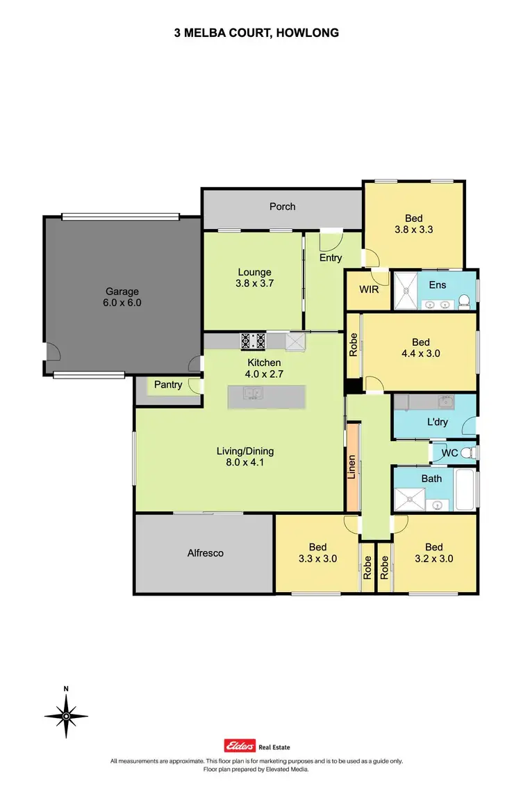 Floorplan of Homely house listing, 3 Melba Court, Howlong NSW 2643