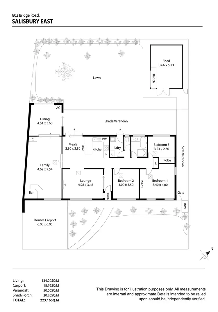 Floorplan of Homely house listing, 802 Bridge Road, Salisbury East SA 5109