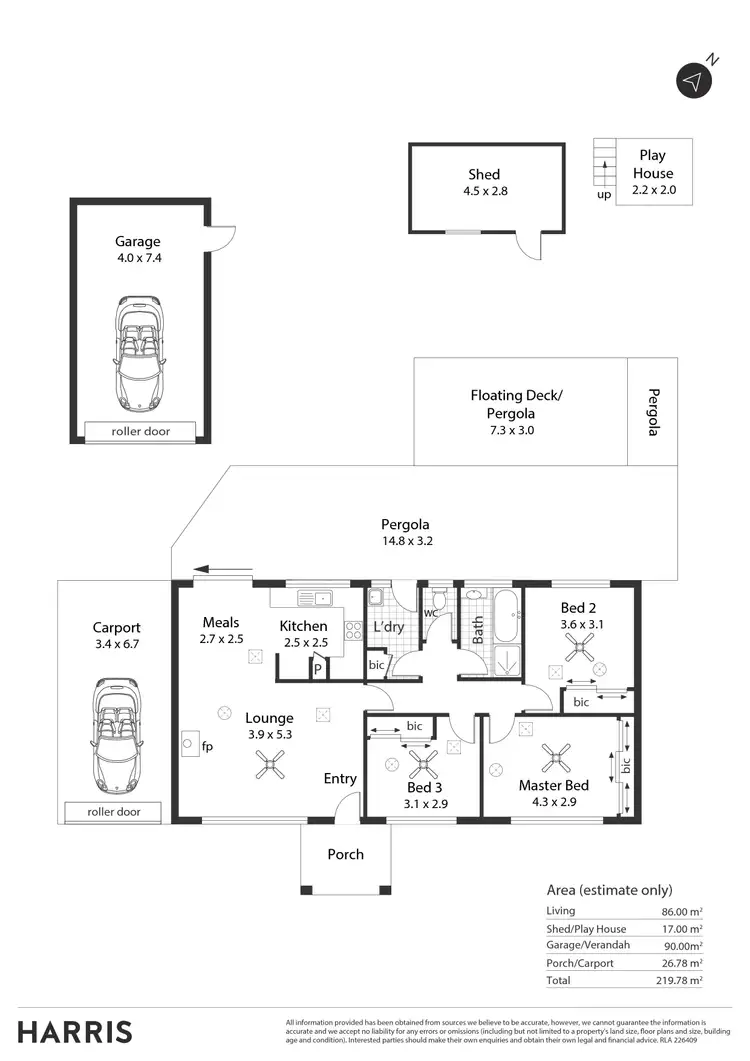 Floorplan of Homely house listing, 20 Norsworthy Avenue, Salisbury North SA 5108