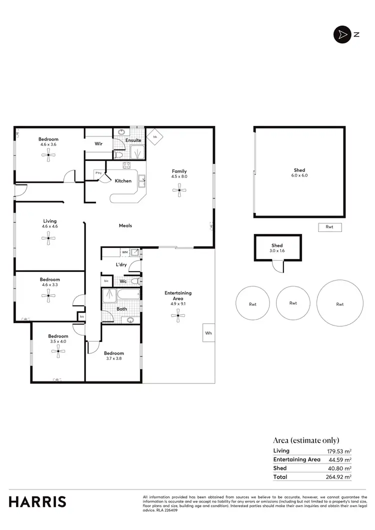 Floorplan of Homely house listing, 10 Elizabeth Street, Yorketown SA 5576