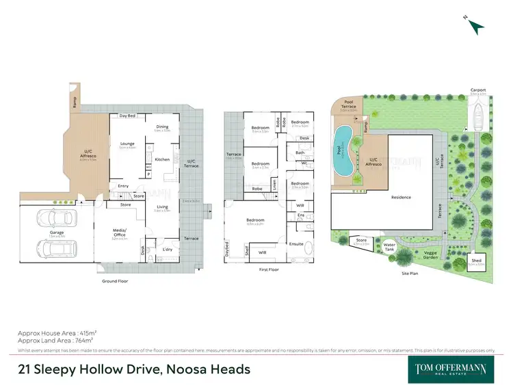 Floorplan of Homely house listing, 21 Sleepy Hollow Drive, Noosa Heads QLD 4567