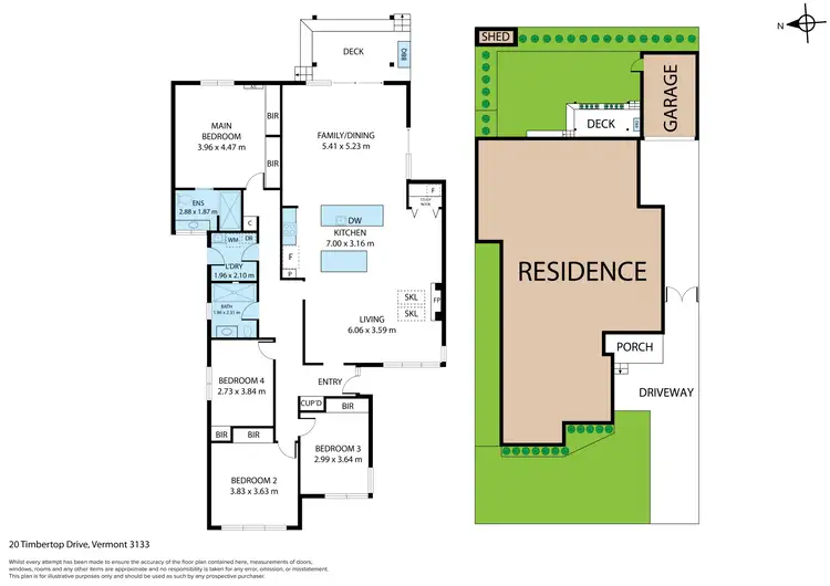 Floorplan of Homely house listing, 20 Timbertop Drive, Vermont VIC 3133