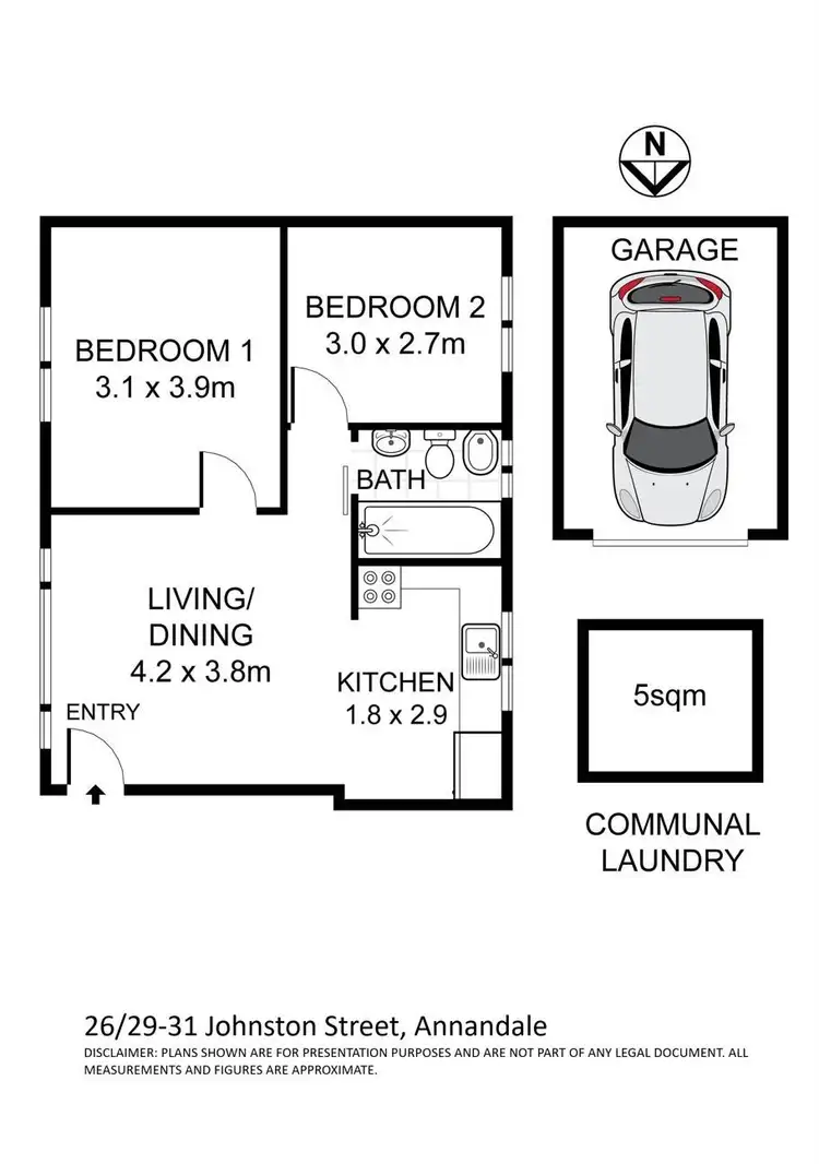 Floorplan of Homely apartment listing, 26/29-31 Johnston Street, Annandale NSW 2038