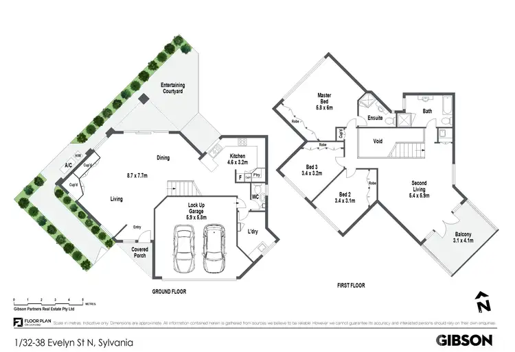Floorplan of Homely townhouse listing, 1/32-38 Evelyn Street North, Sylvania NSW 2224