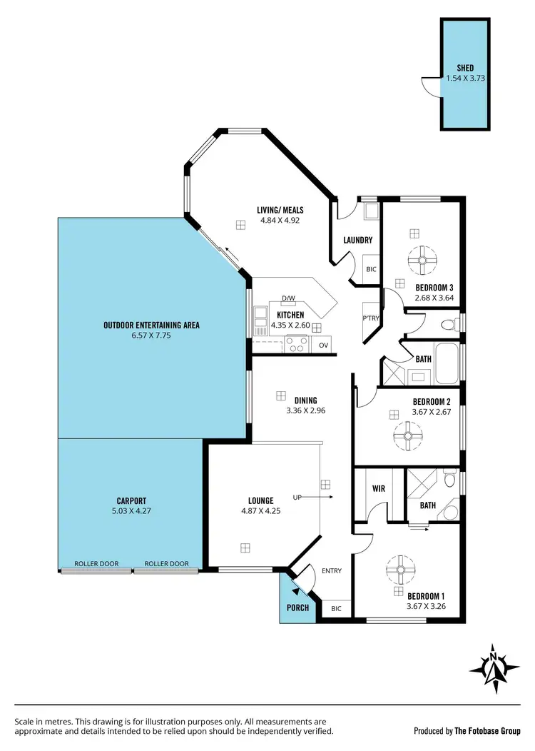 Floorplan of Homely house listing, 1 Columbia Court, Hallett Cove SA 5158