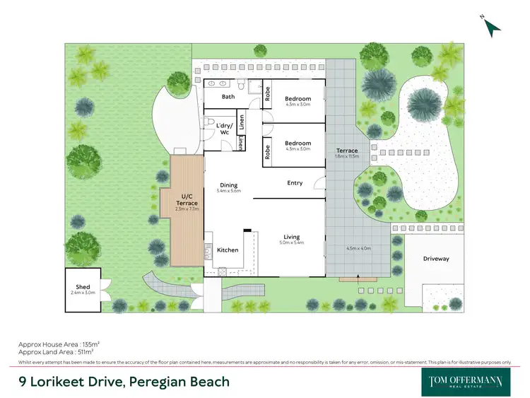 Floorplan of Homely house listing, 9 Lorikeet Drive, Peregian Beach QLD 4573