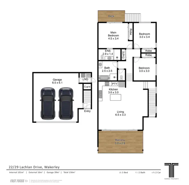 Floorplan of Homely townhouse listing, 22/29 Lachlan Drive, Wakerley QLD 4154