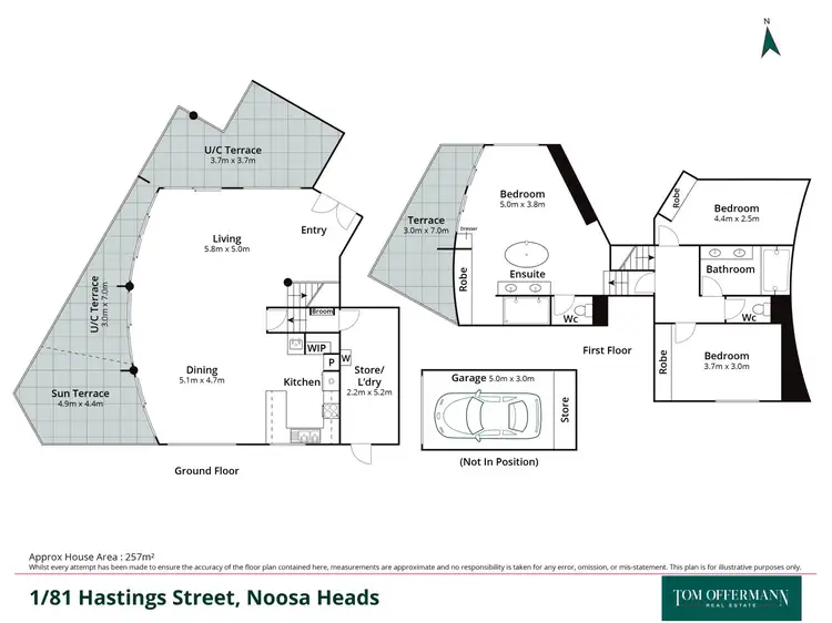 Floorplan of Homely unit listing, 1/81 Hastings Street, Noosa Heads QLD 4567