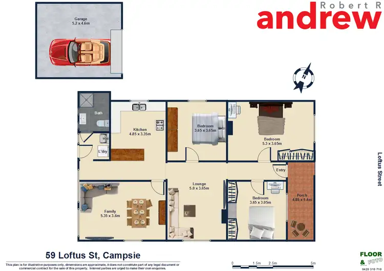 Floorplan of Homely house listing, 59 Loftus Street, Campsie NSW 2194