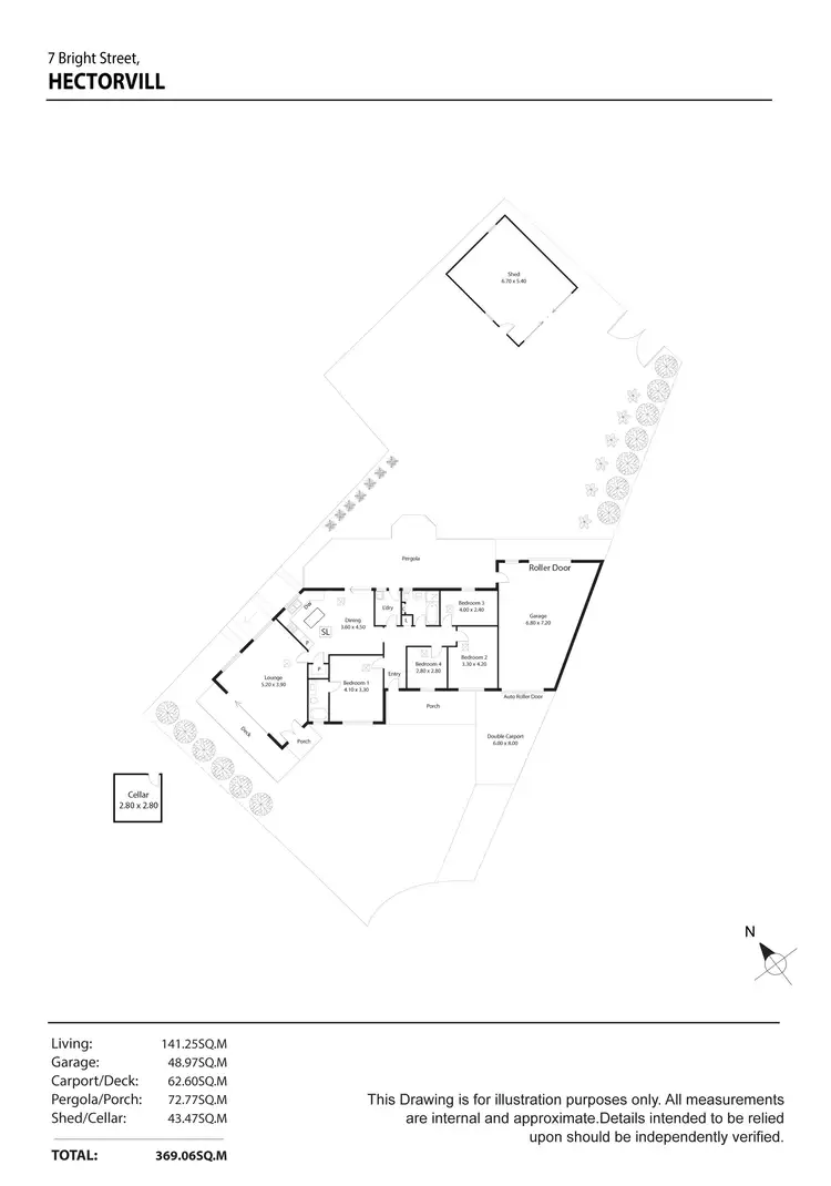 Floorplan of Homely house listing, 7 Bright Street, Hectorville SA 5073