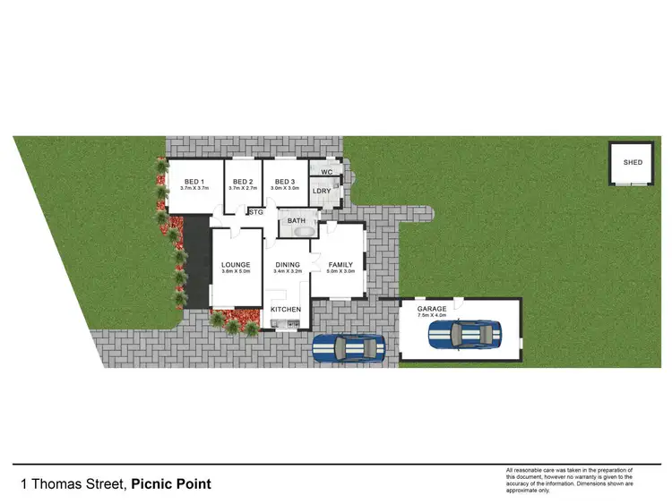 Floorplan of Homely house listing, 1 Thomas Street, Picnic Point NSW 2213