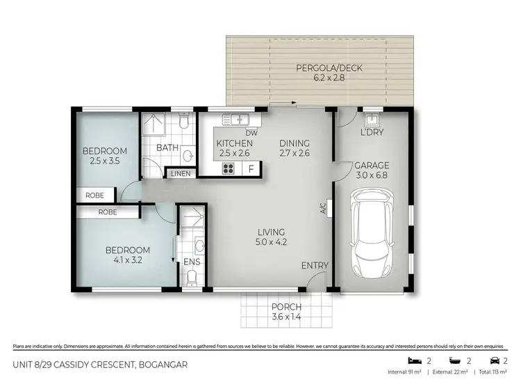 Floorplan of Homely townhouse listing, 8/29 Cassidy Crescent, Bogangar NSW 2488