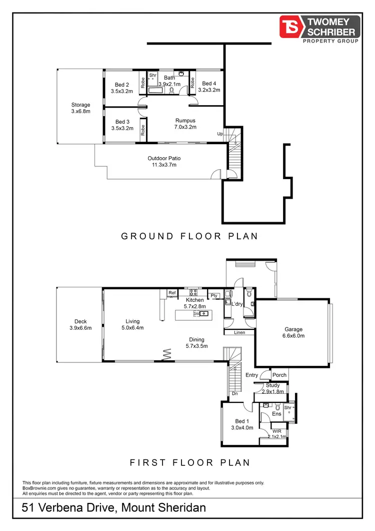 Floorplan of Homely house listing, 51 Verbena Drive, Mount Sheridan QLD 4868
