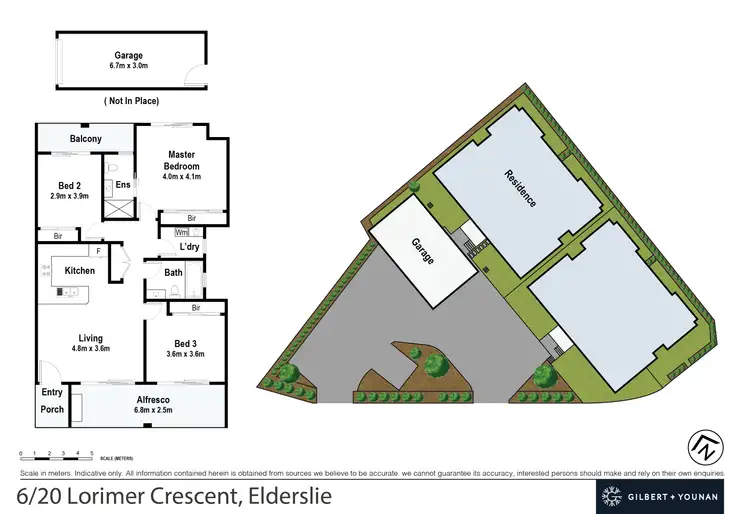Floorplan of Homely unit listing, 6/20 Lorimer Crescent, Elderslie NSW 2570