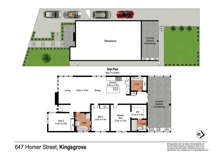 Floorplan of Homely house listing, 647 Homer Street, Kingsgrove NSW 2208