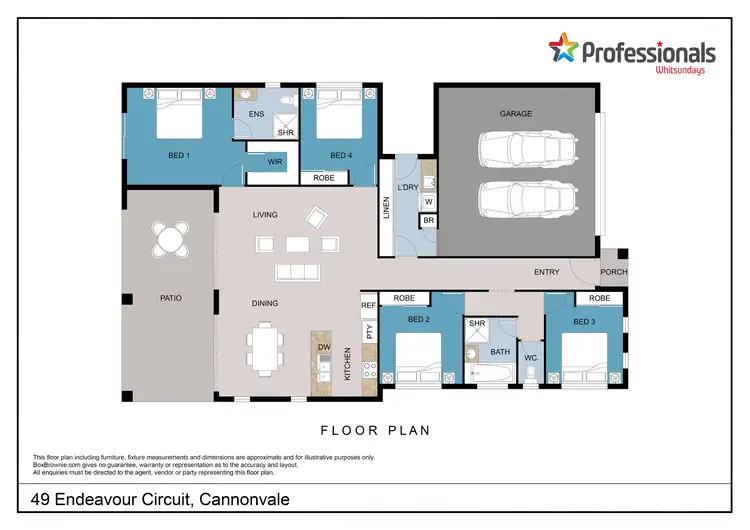 Floorplan of Homely house listing, 49 Endeavour Circuit, Cannonvale QLD 4802