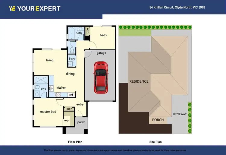 Floorplan of Homely house listing, 34 Khillari Circuit, Clyde North VIC 3978