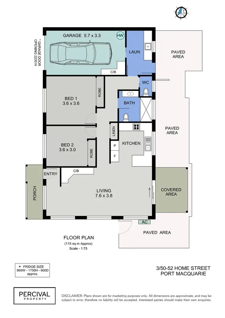 Floorplan of Homely villa listing, 3/50-52 Home Street, Port Macquarie NSW 2444