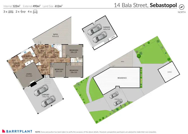 Floorplan of Homely house listing, 14 Bala Street, Sebastopol VIC 3356