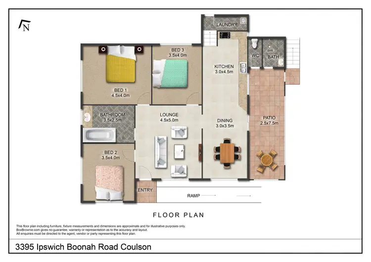 Floorplan of Homely rural property listing, 3395 Ipswich – Boonah Road, Coulson QLD 4310