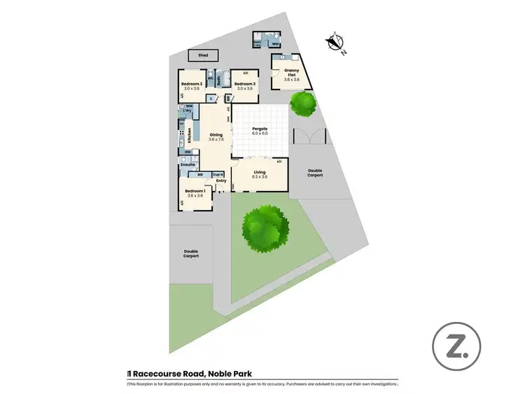 Floorplan of Homely house listing, 1 Racecourse Road, Noble Park VIC 3174