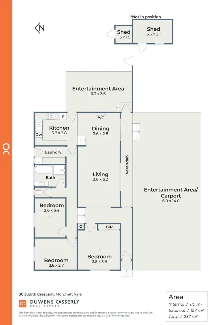 Floorplan of Homely house listing, 30 Judith Crescent, Morphett Vale SA 5162