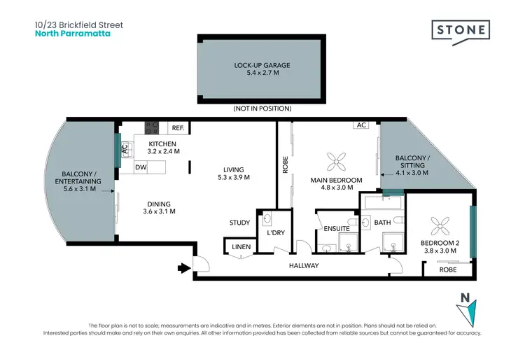 Floorplan of Homely apartment listing, 10/23 Brickfield Street, North Parramatta NSW 2151