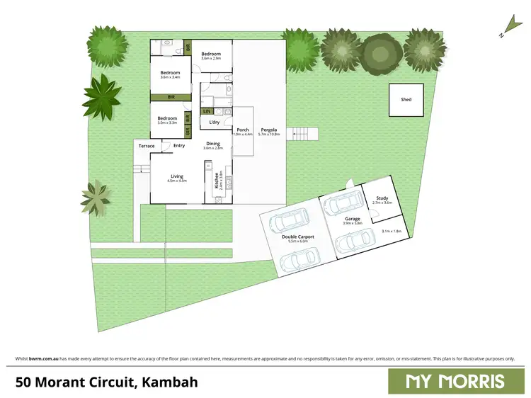 Floorplan of Homely house listing, 50 Morant Circuit, Kambah ACT 2902