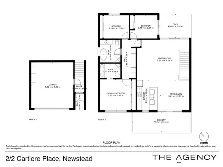 Floorplan of Homely unit listing, 2/2 Cartiere Place, Newstead TAS 7250