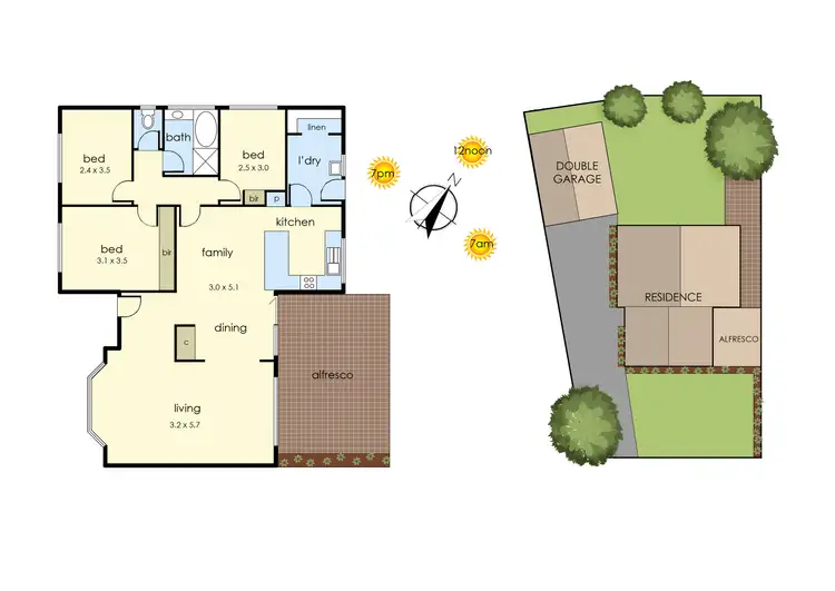 Floorplan of Homely house listing, 23 Greenwood Drive, Carrum Downs VIC 3201