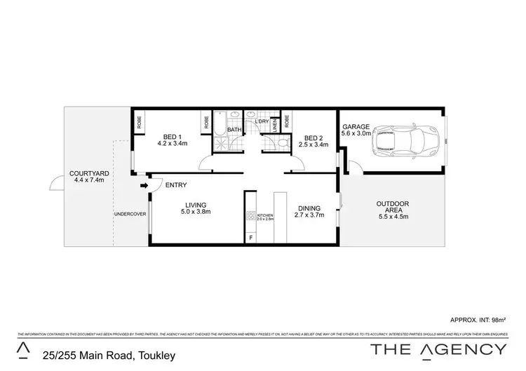 Floorplan of Homely villa listing, 25/255 Main Road, Toukley NSW 2263